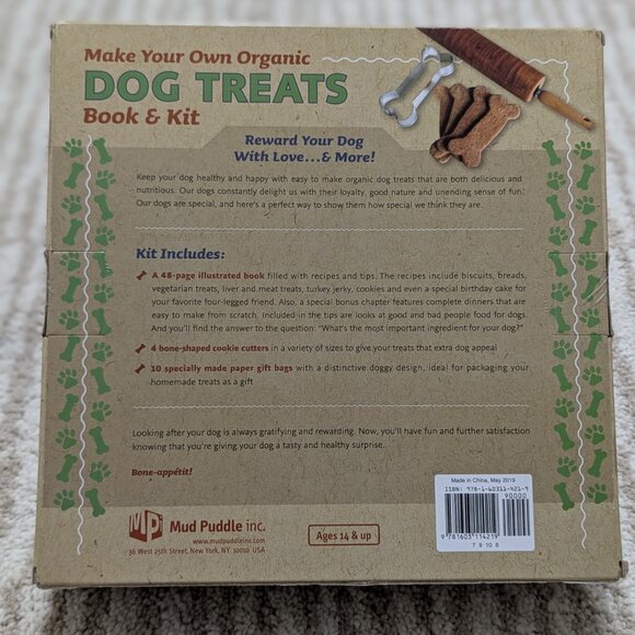 NEW in Box Mud Puddle DYI Make Your Own Organic Dog Treats Book Kit - gift set - Picture 4 of 6